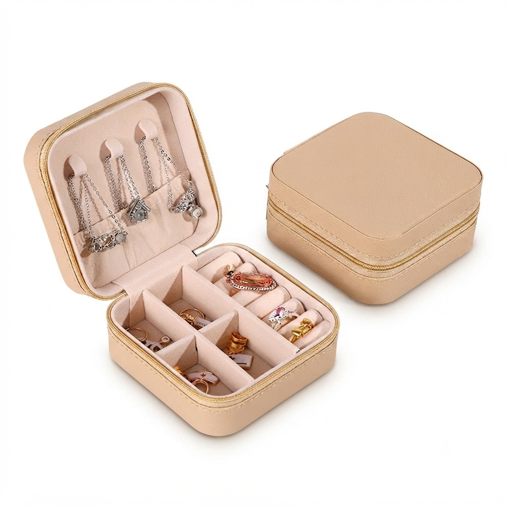 Mini Jewelry Storage Box – Elegant Organization in PU Leather