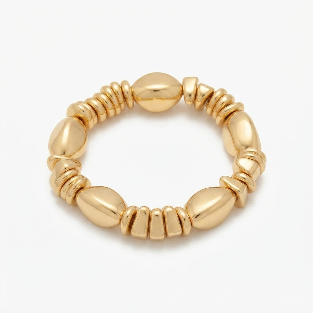 Acrylic Beaded Bracelet – Bohemian Elastic Everyday Style