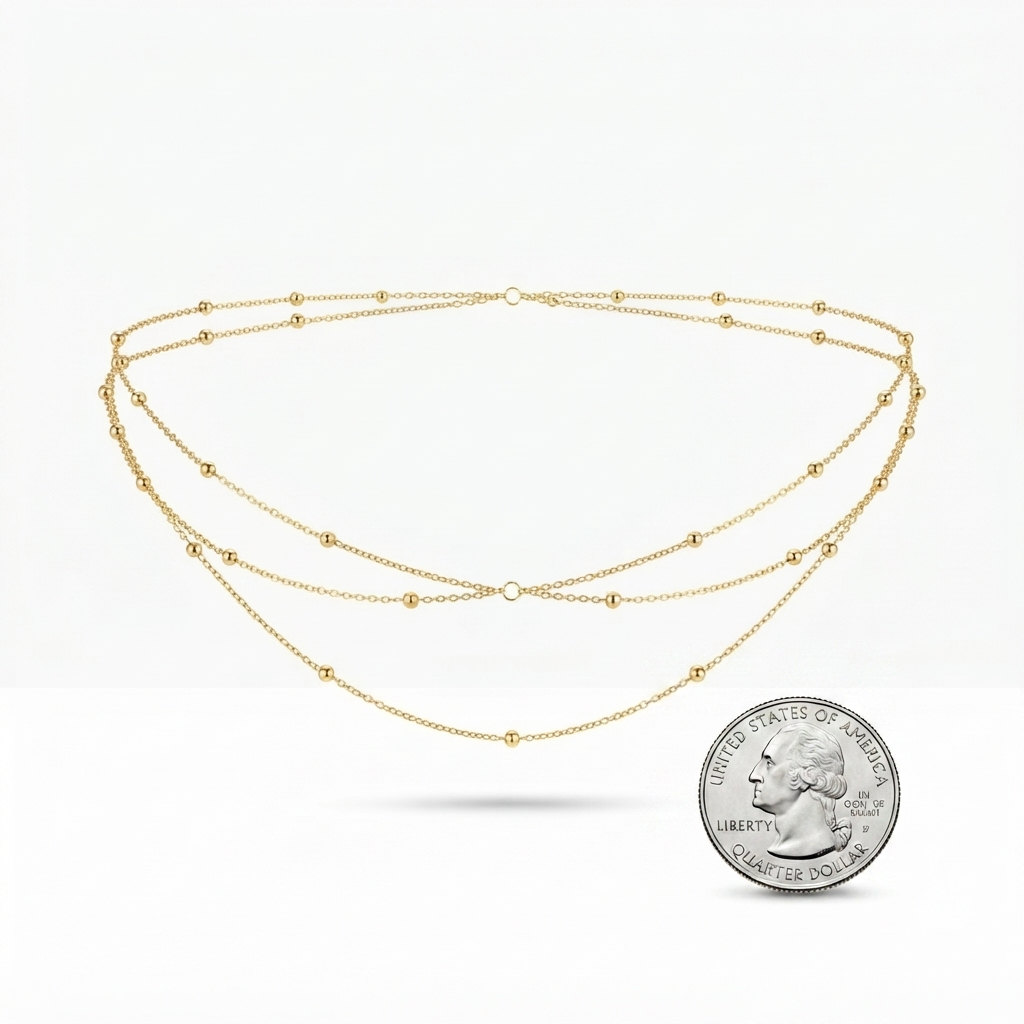 Gold Waist Chain – Effortless Glamour with Double-Layer Beads