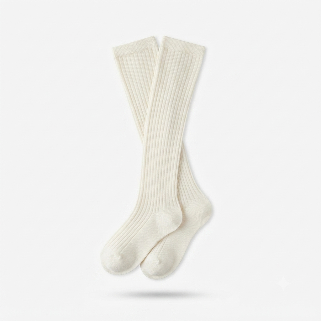 Knee High Stripe Socks – Cozy Comfort with Soft Stretch Knit