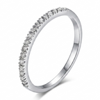 Micro Pave Zircon Ring – Delicate Sparkle for Everyday Stacking