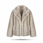 Oversized Faux Fur Coat – Cozy Warmth with Plush Faux Fox Fur