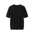 Korean Knit Pullover – Lightweight Comfort & Short Sleeve Casual Top