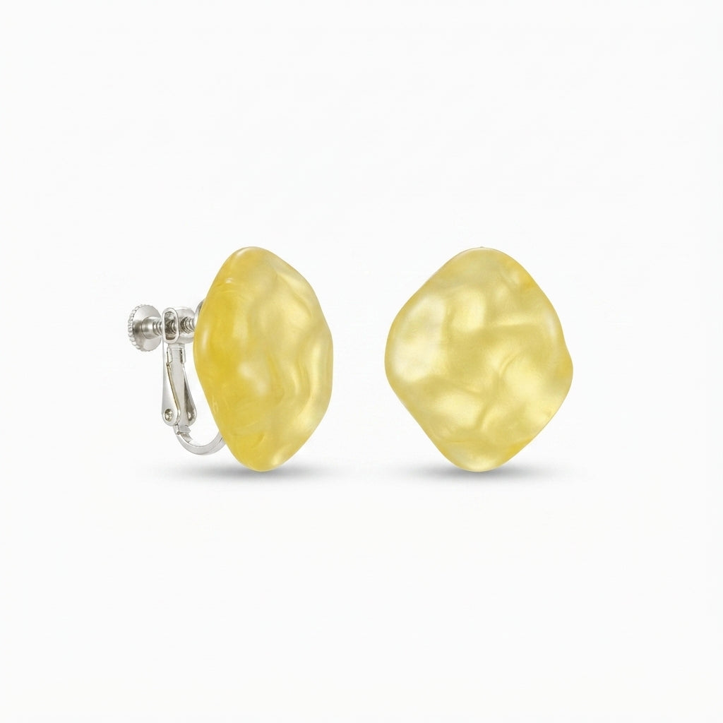 Geometric Ear Cuffs – Colorful Resin Style & Non-Pierced Design