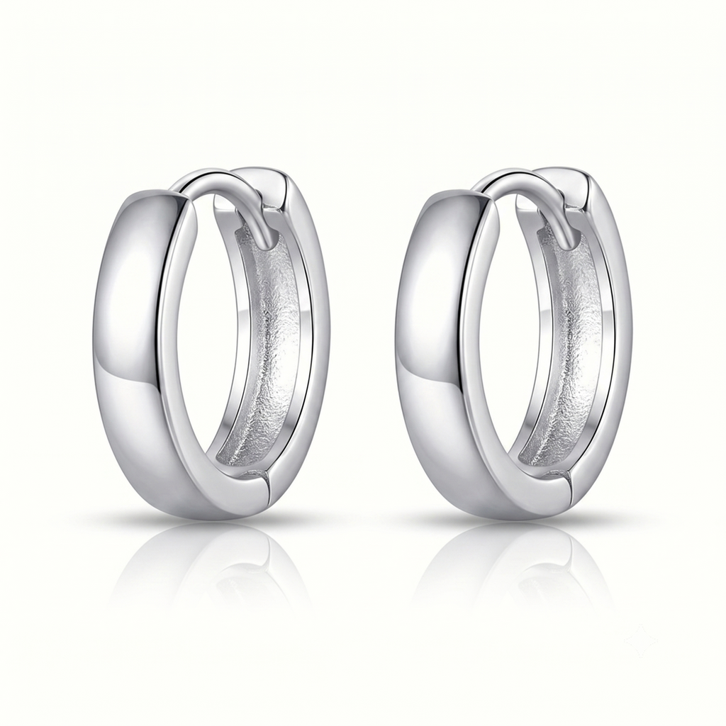 American Flag Hoop Earrings – Patriotic Style Enamel Huggies
