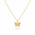 Butterfly Necklace – Vintage Charm & Stainless Steel Snake Chain