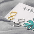 925 Silver Korean O-Shape Hoop Earrings – Trendy & Elegant