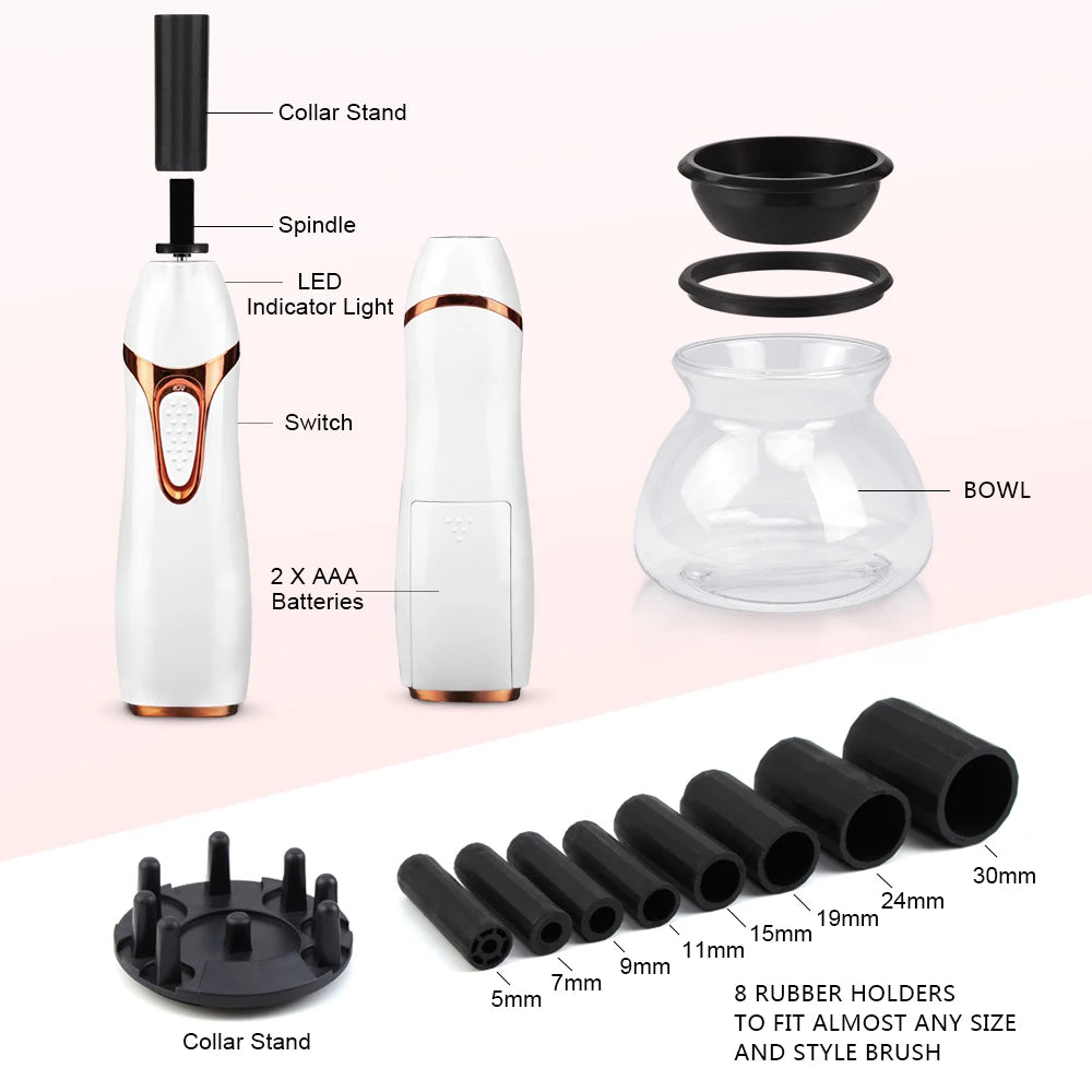 Automatic Makeup Brush Cleaner & Dryer – 10-Second Silicone Tool