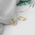 925 Silver Korean O-Shape Hoop Earrings – Trendy & Elegant