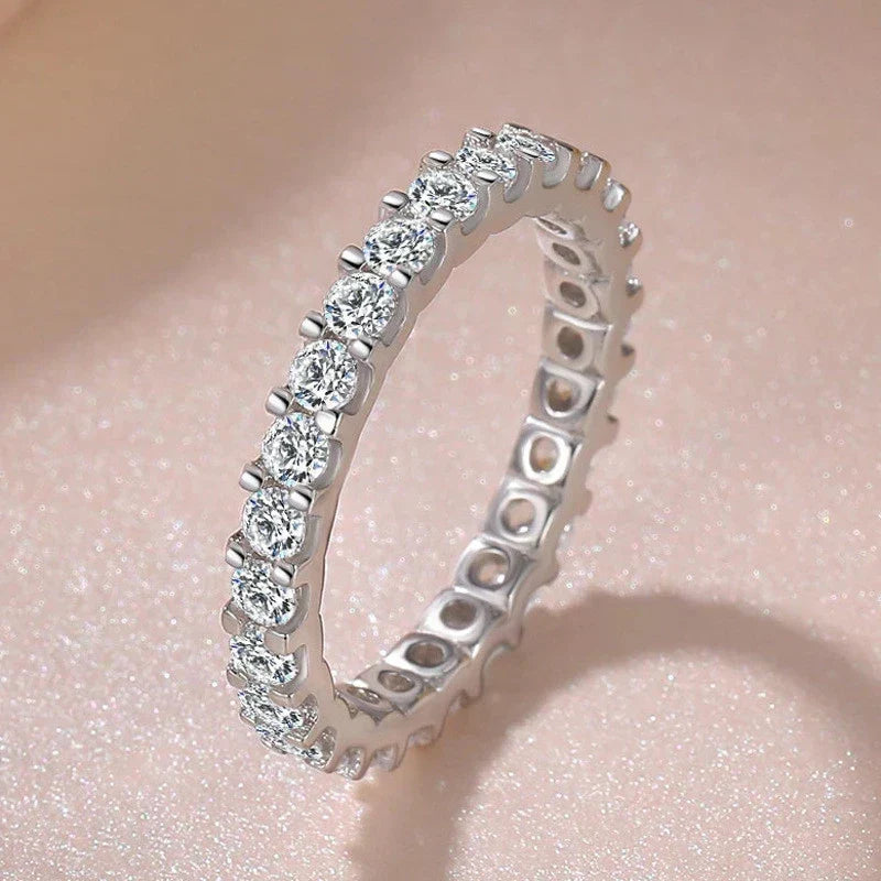 925 Silver Women's CZ Ring Bridal Wedding Engagement Jewelry