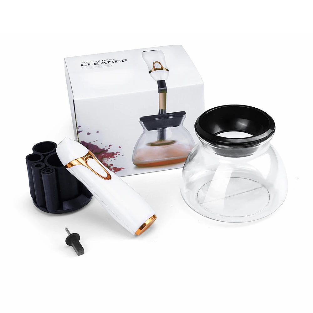Automatic Makeup Brush Cleaner & Dryer – 10-Second Silicone Tool