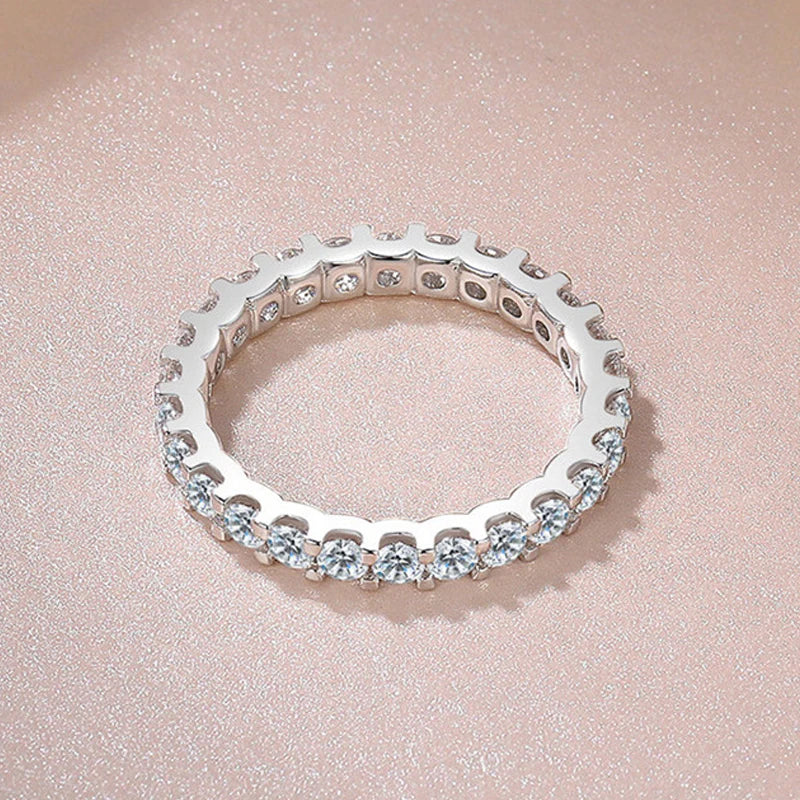 925 Silver Women's CZ Ring Bridal Wedding Engagement Jewelry