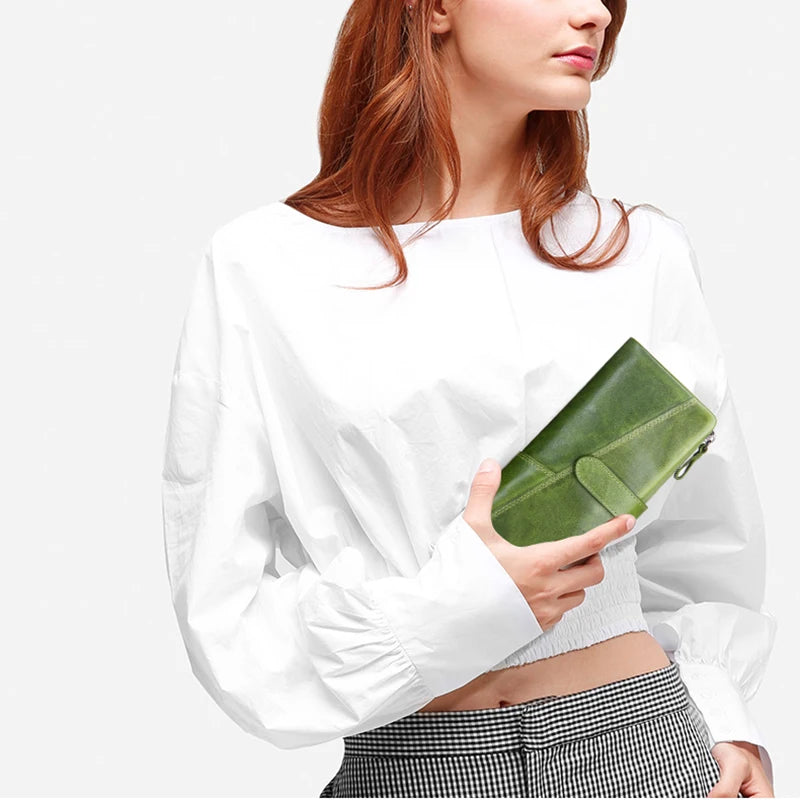 Women's Long Clutch Wallets with Cell Phone Bag and Card Holder