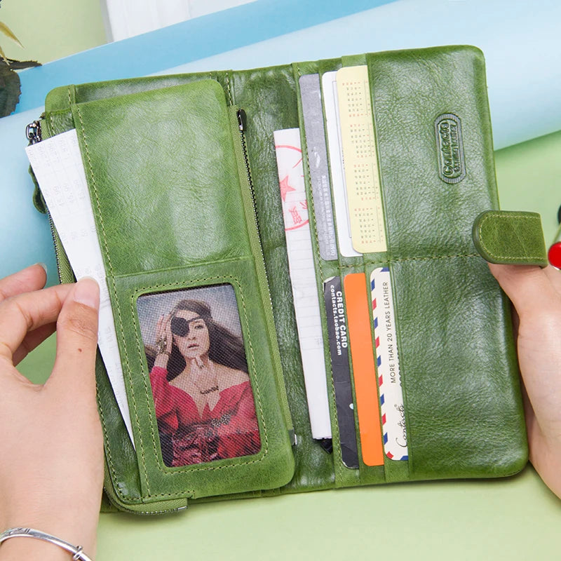 Women's Long Clutch Wallets with Cell Phone Bag and Card Holder
