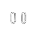 925 Silver Korean O-Shape Hoop Earrings – Trendy & Elegant