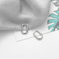 925 Silver Korean O-Shape Hoop Earrings – Trendy & Elegant