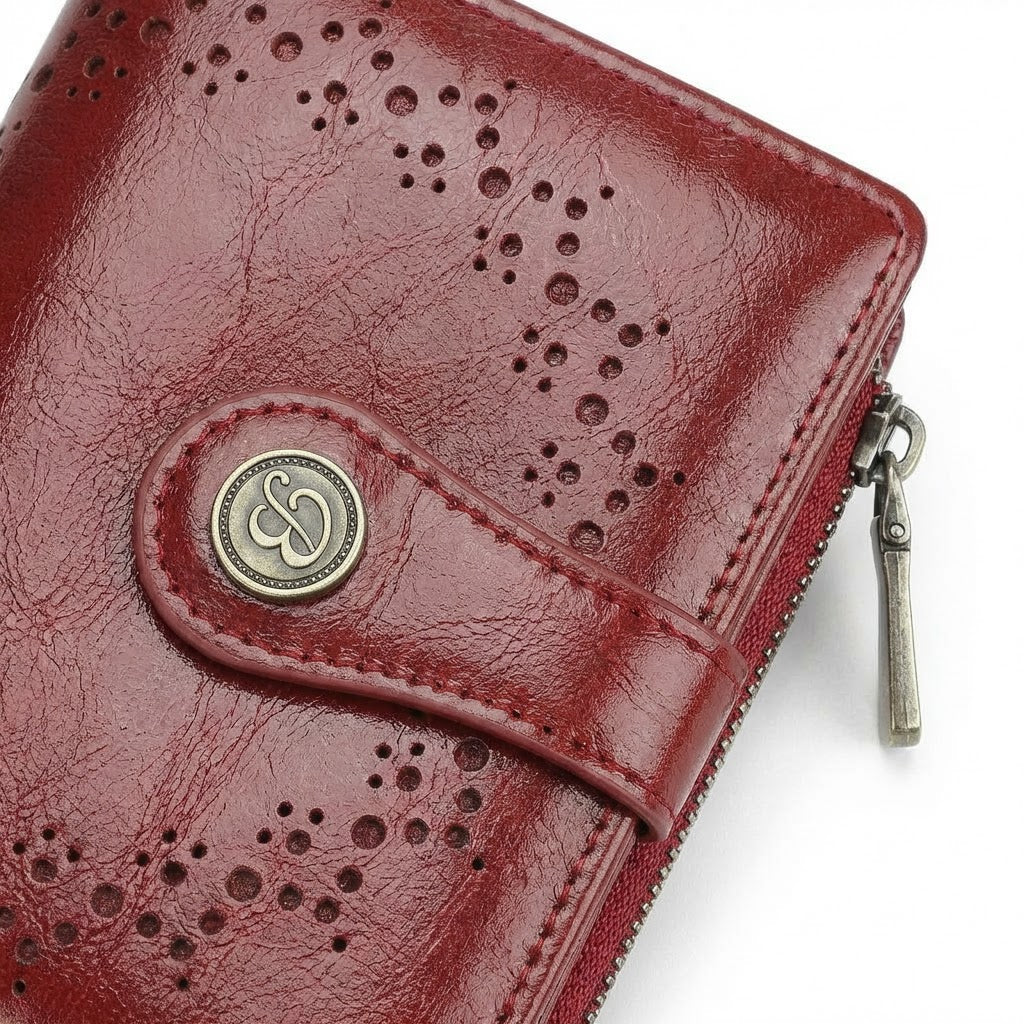 PU Leather Mini Wallet – Chic Card Organizer with Zipper Coin Pocket