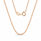 Rose Gold Cable Chain Necklace – 925 Silver