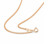 Rose Gold Cable Chain Necklace – 925 Silver