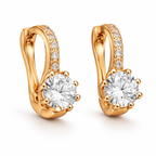Rose Gold Earrings – Elegant Sparkle Cubic Zirconia Studs