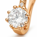 Rose Gold Earrings – Elegant Sparkle Cubic Zirconia Studs