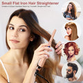 Portable Narrow Flat Iron for Short Hair | Hair Straightener & Curler