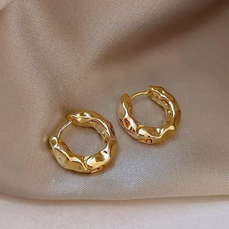 Trendy 925 Sterling Silver Hoop Earrings for Women