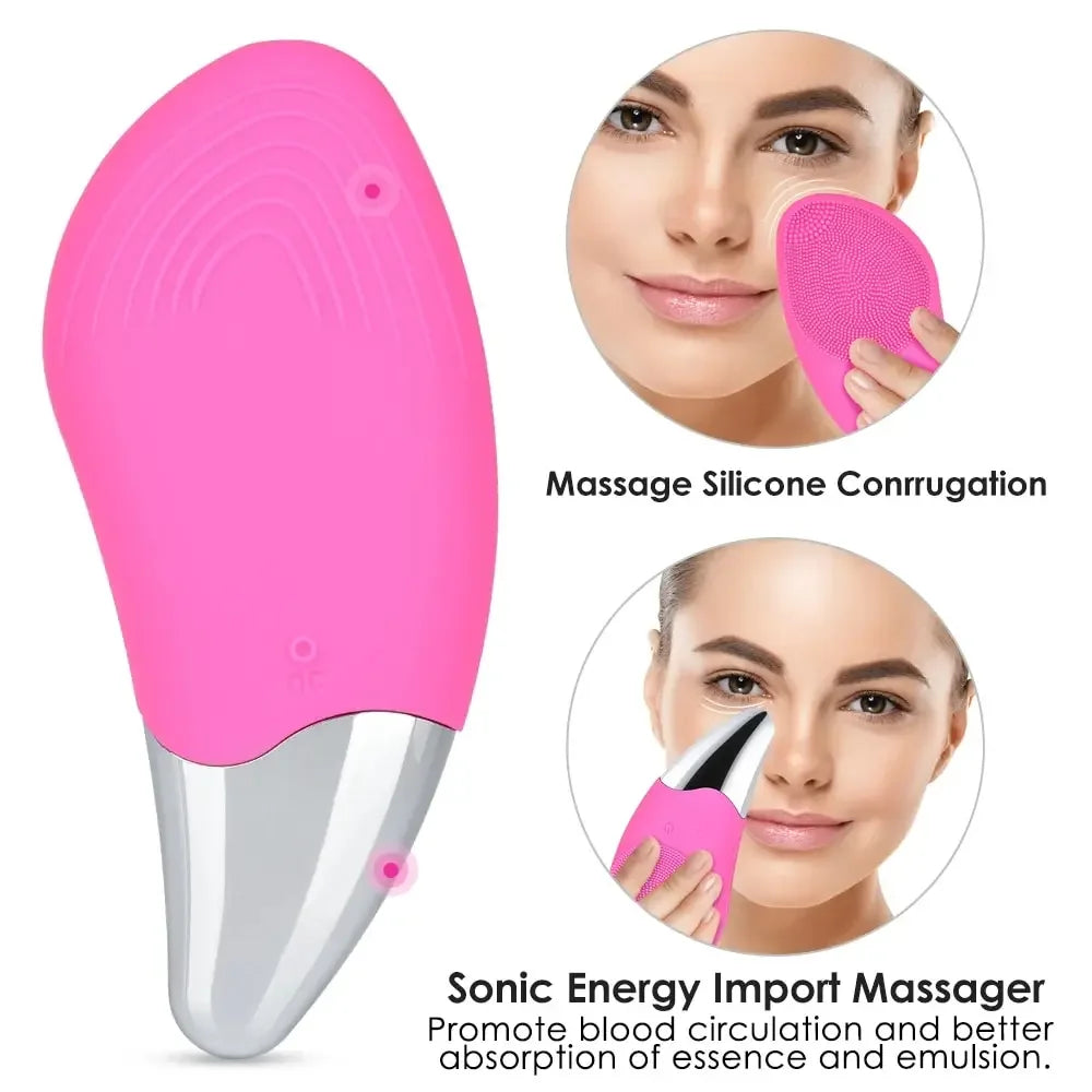 Waterproof Sonic Facial Cleansing Brush & Massager
