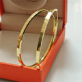 18K Gold Plated 925 Silver Hoop Earrings for Women, 3-6CM