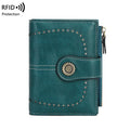 RFID Anti-Theft Wallet for Women, Multi-Card Zipper, Coin Wallet