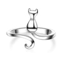 925 Silver Cat Ring Women’s Luxury Designer Jewelry