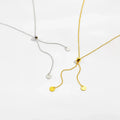 925 Silver Adjustable Bead Necklace/ Bracelet Jewelry