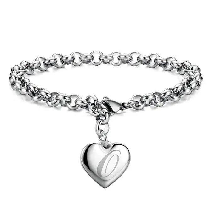 925 Sterling Silver Noble Heart Chain Bracelet for Women