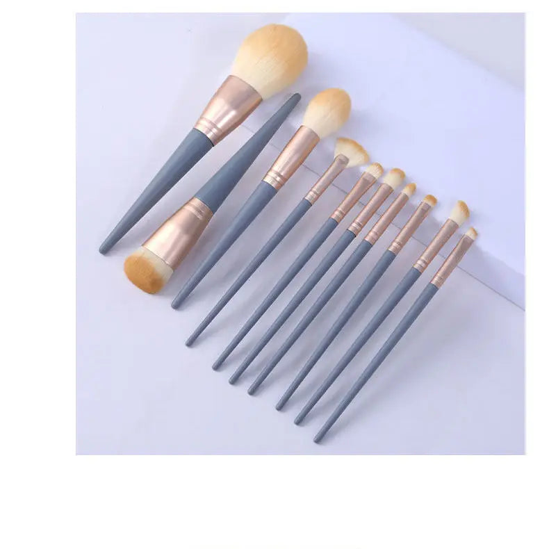 Professional Makeup Tools Set: Brushes, Sponge, Puff, Headband, Bowl