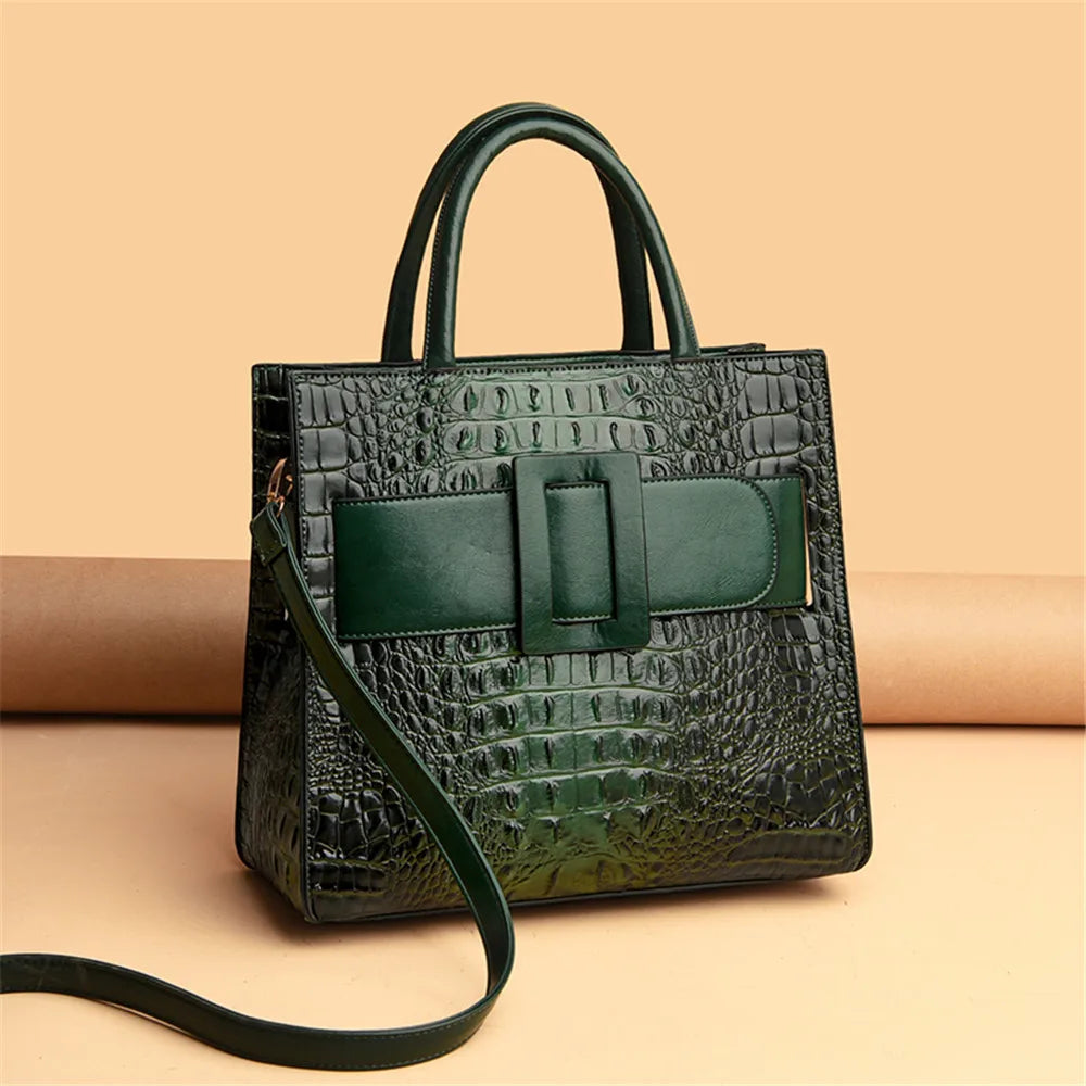 Luxury Crocodile Leather Handbag for Women