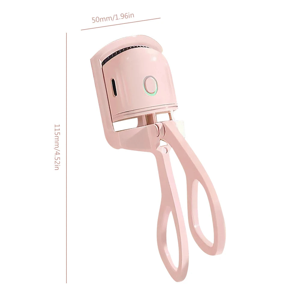 Mini Portable Heated Eyelash Curler Kit with USB Charger