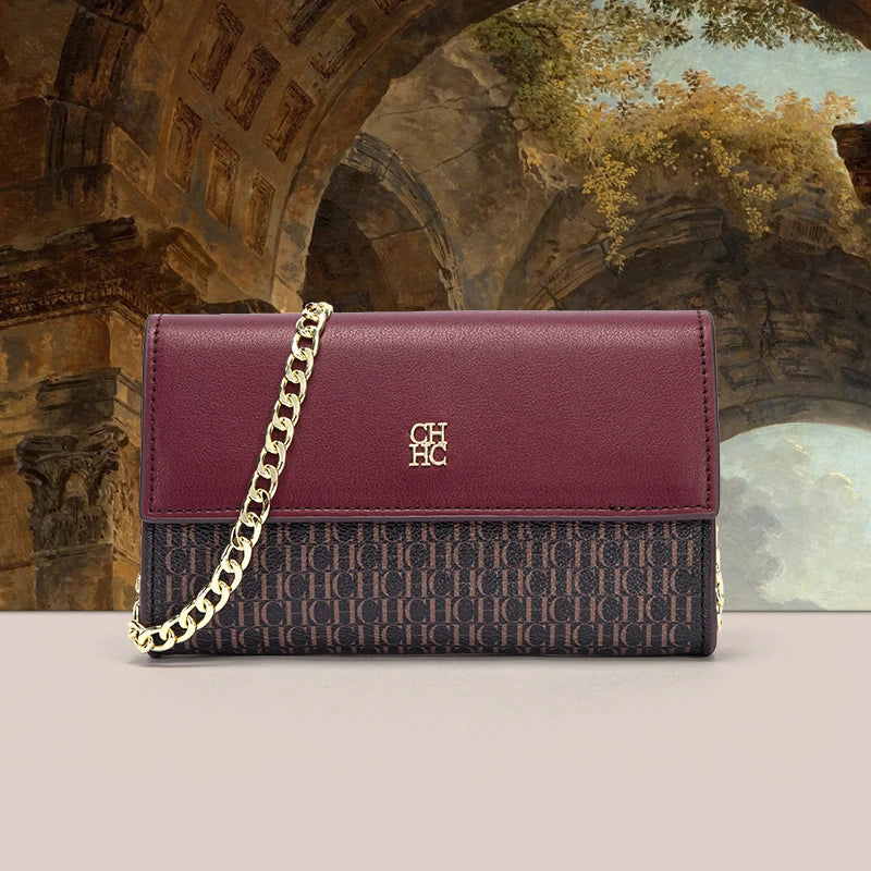 Classic Solid Color Chain Bag with Exquisite Craftsmanship
