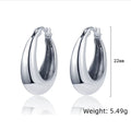 925 Silver U Hoop Earrings Women Wedding Party Jewelry