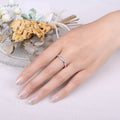 Moissanite D Love Rope Ring 925 Silver Gold Stackable