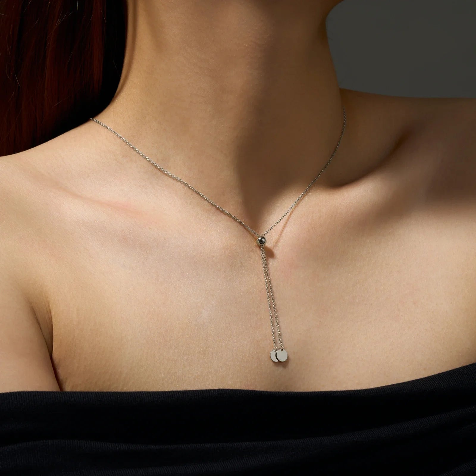 925 Silver Adjustable Bead Necklace/ Bracelet Jewelry