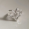 925 Sterling Silver Minimalist Heart Ring