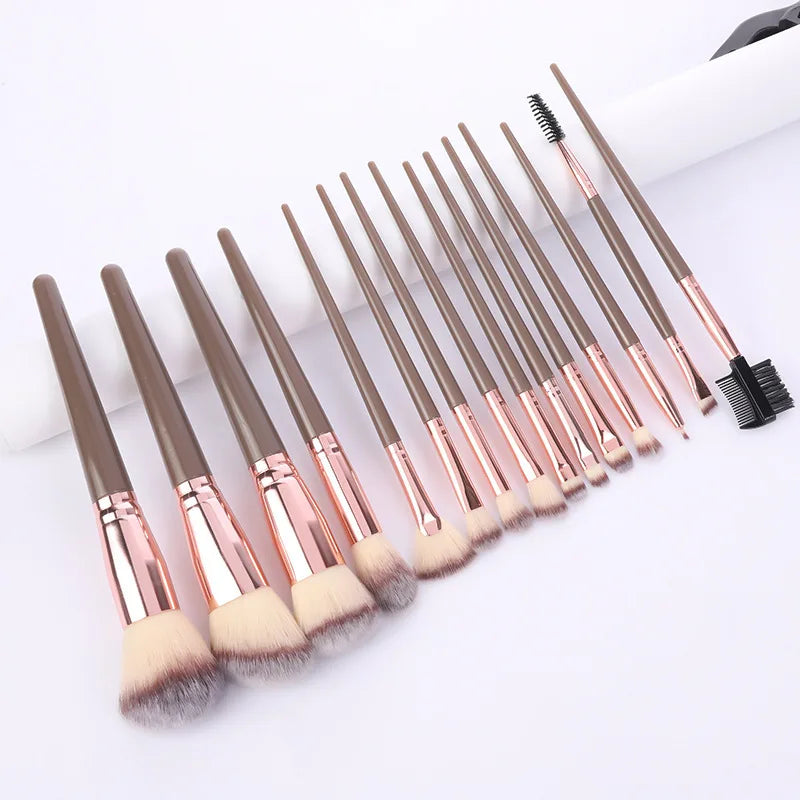 Professional Makeup Tools Set: Brushes, Sponge, Puff, Headband, Bowl