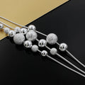 925 Silver Charm Bead Necklace – Fine Jewelry for Women Gift