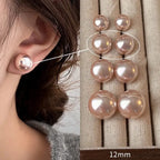 Pearl Stud Earrings – Classic Shine + S925 Silver Posts