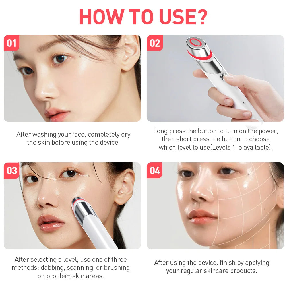 Handheld Skin Care Device: Vibrating Face Lift Massager