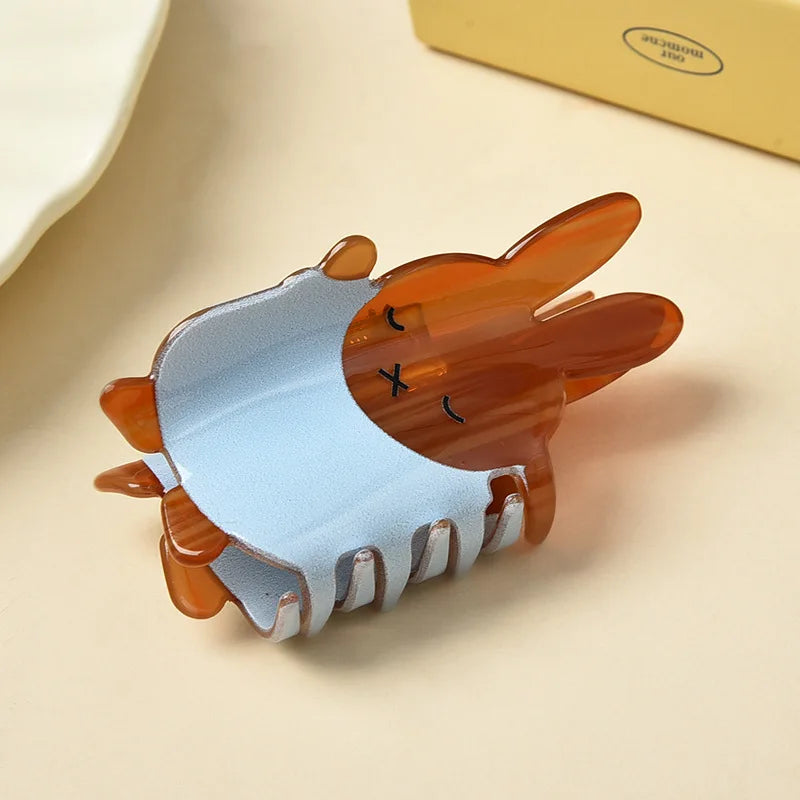 Cartoon Easter Bunny Hair Claw – Cute & Chic Acrylic Clip
