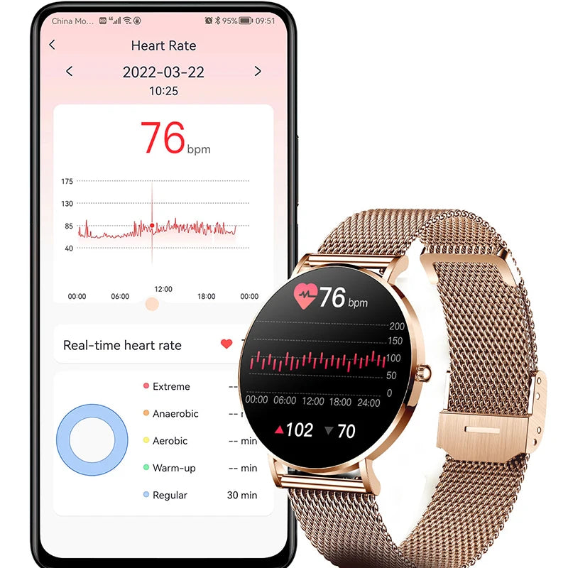 Ultra Thin Smart Watch Women + Box