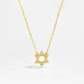 925 Silver Star of David Pendant Necklace Women