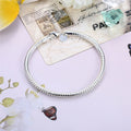 925 Silver 3mm Snake Chain Bracelet 8