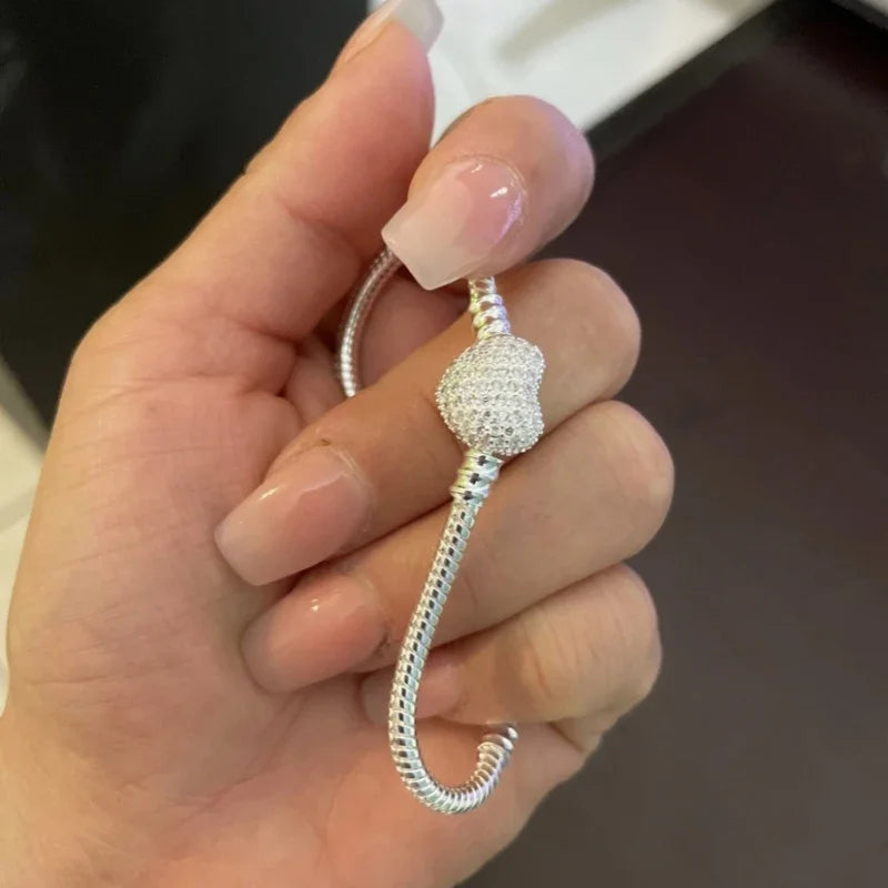 925 Sterling Silver Snake Chain Bracelet for Women